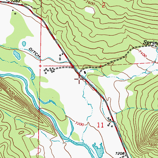 Topographic Map of Wommer Draw, CO