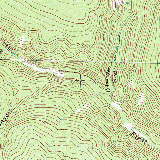 Topographic Map of Johnny Canyon, CO