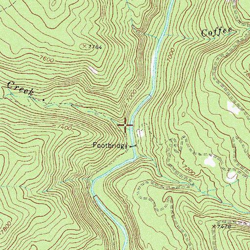 Topographic Map of Sheep Creek, CO