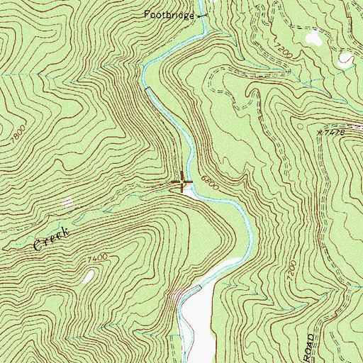 Topographic Map of Indian Creek, CO