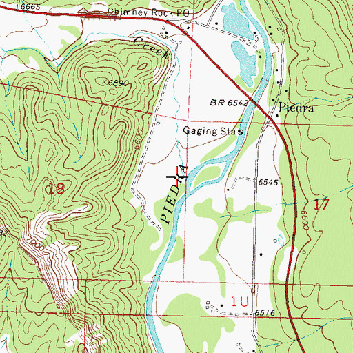 Topographic Map of Yellowjacket Creek, CO