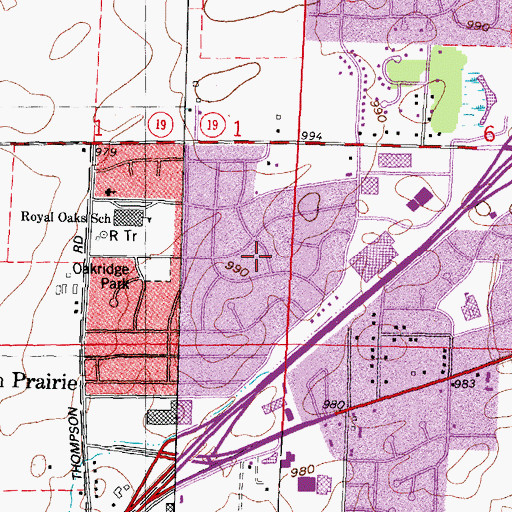 Topographic Map of Calvary Baptist Christian School, WI