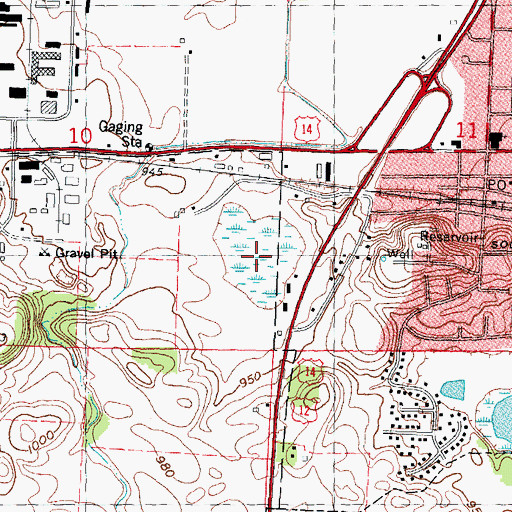 Topographic Map of Esser Pond, WI