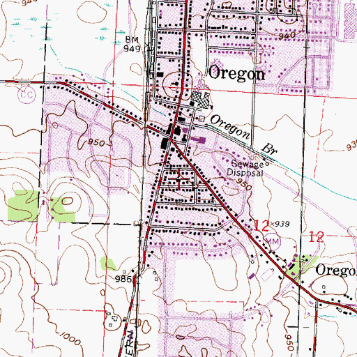 Topographic Map of Faith Evangelical Lutheran Church, WI