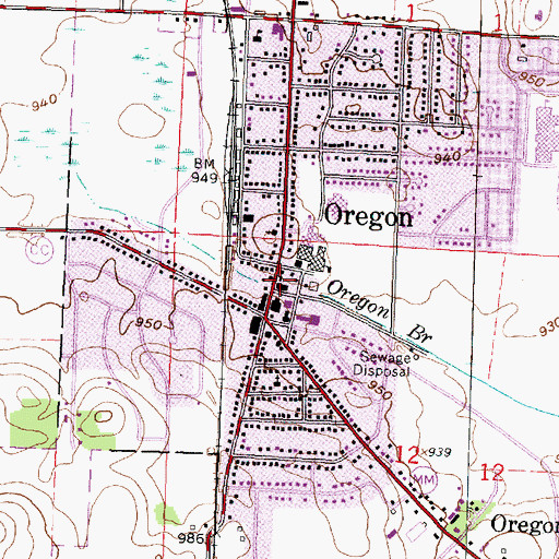 Topographic Map of First United Presbyterian Church, WI