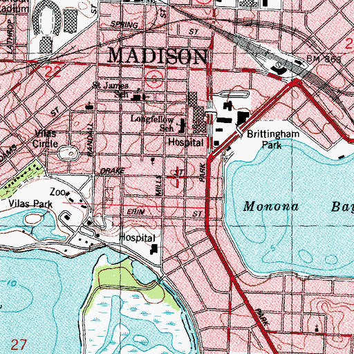 Topographic Map of Greenbush Addition, WI