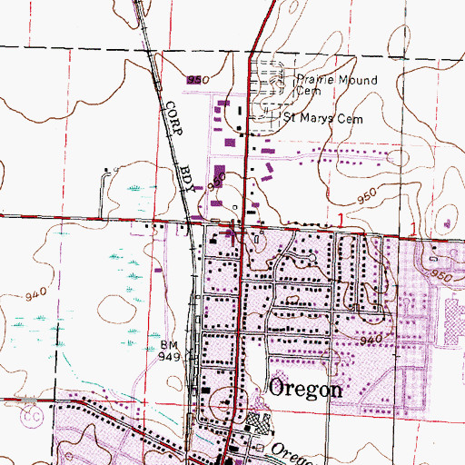 Topographic Map of Holy Mother of Consolation Catholic Church, WI