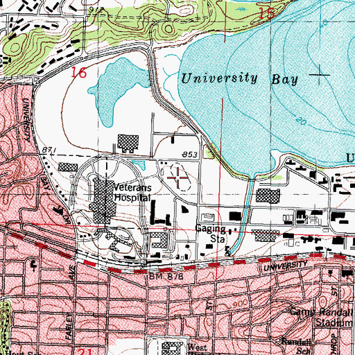 Topographic Map of McClimon Track, WI