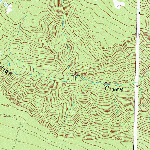 Topographic Map of Heflin Creek, CO