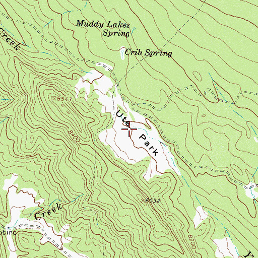 Topographic Map of Ute Park, CO