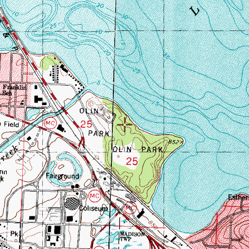 Topographic Map of Monona Assembly (historical), WI