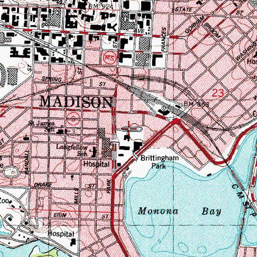 Topographic Map of Preglers Addition, WI