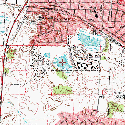 Topographic Map of Strickers Pond, WI