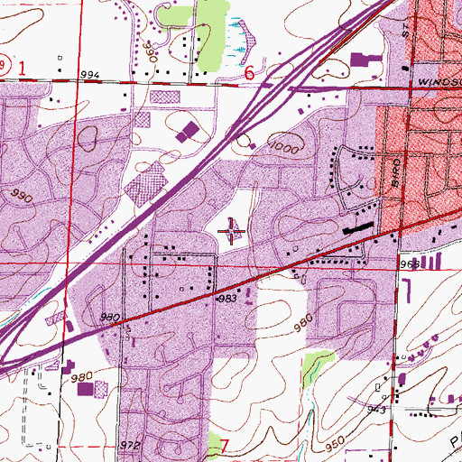 Topographic Map of Westside Elementary School, WI