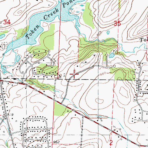Topographic Map of Wynbrooke, WI