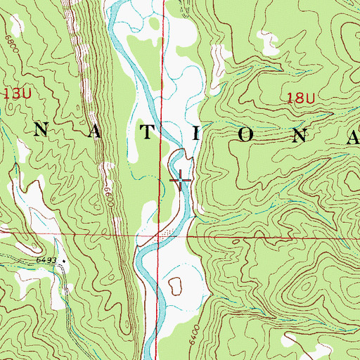 Topographic Map of Devil Creek, CO
