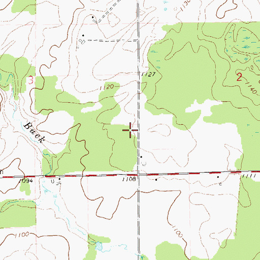 Topographic Map of Enterprise School (historical), WI