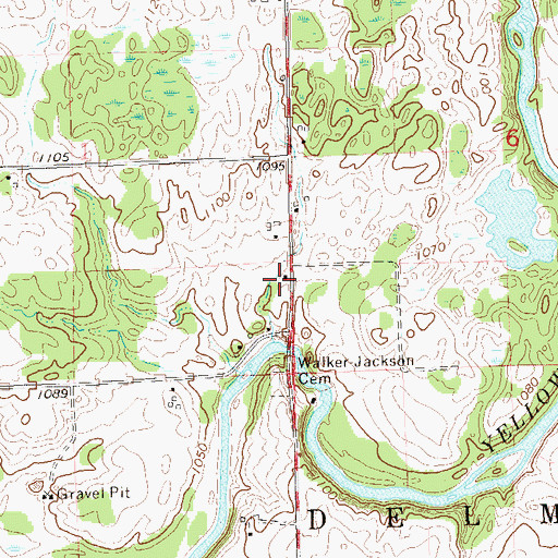 Topographic Map of Excelsior School (historical), WI