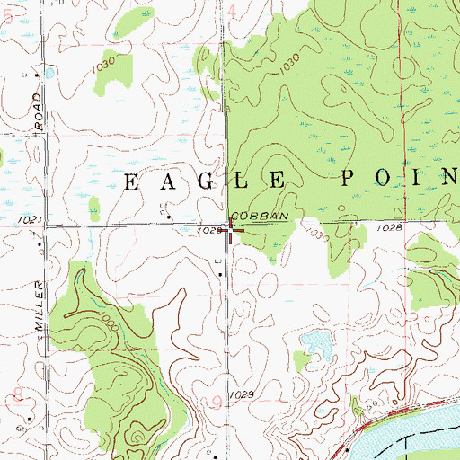 Topographic Map of Golden Rule School (historical), WI