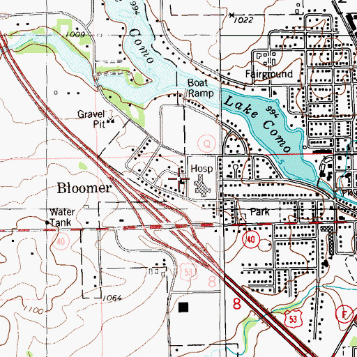 Topographic Map of Good Shepherd Lutheran Church, WI