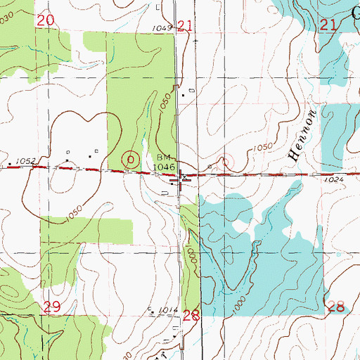 Topographic Map of Lincoln School (historical), WI