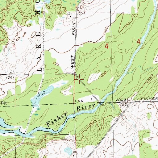 Topographic Map of Roberts School (historical), WI