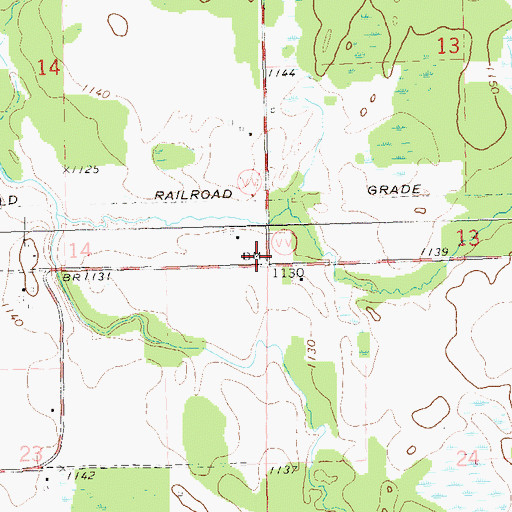 Topographic Map of Mayflower School (historical), WI