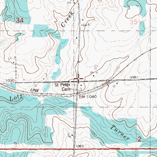 Topographic Map of McKinley School (historical), WI