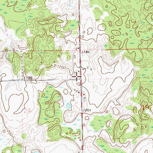 Topographic Map of Pike Lake School (historical), WI