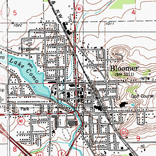 Topographic Map of Saint Paul Elementary School, WI