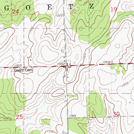 Topographic Map of School Number 7 (historical), WI