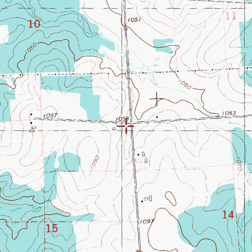 Topographic Map of Sherman School (historical), WI