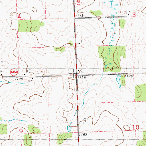 Topographic Map of Sol Mohr School (historical), WI