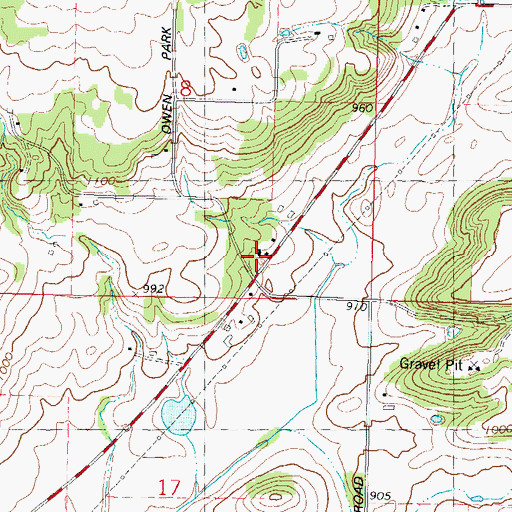 Topographic Map of Indian Farm School (historical), WI
