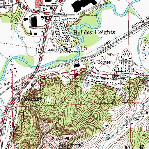 Topographic Map of Bethany Evangelical Free Church, WI
