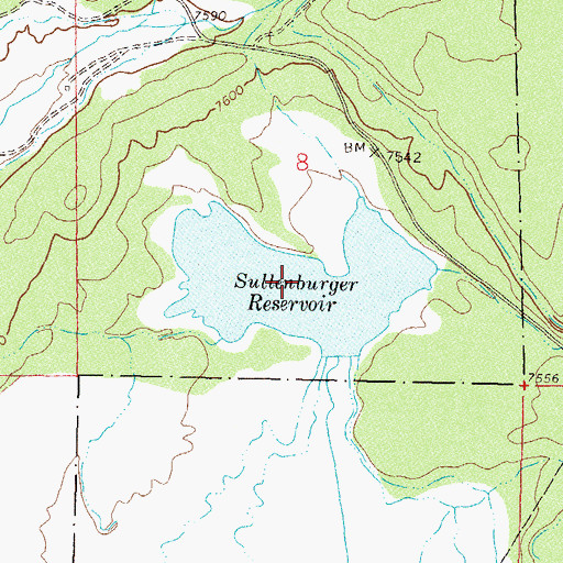 Topographic Map of Lake Pagosa, CO
