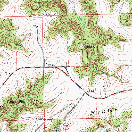 Topographic Map of Pershing School (historical), WI