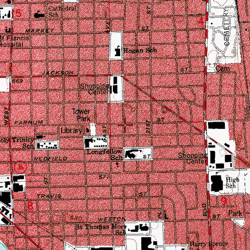 Topographic Map of Prairie La Crosse, WI