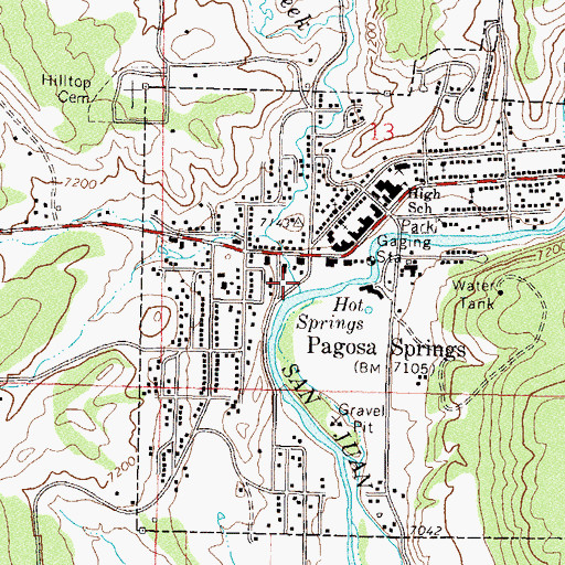 Topographic Map of McCabe Creek, CO