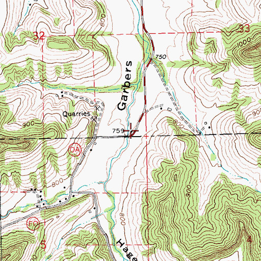 Topographic Map of Sunnybrook School (historical), WI