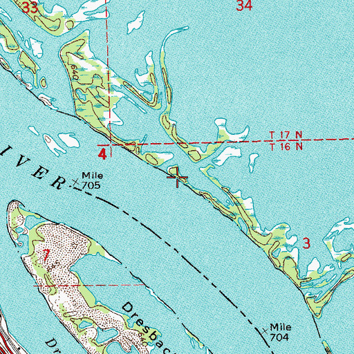 Topographic Map of Sunset Point (historical), WI