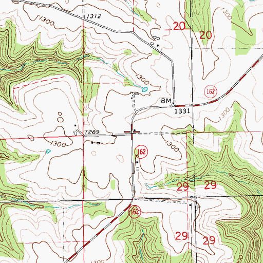 Topographic Map of Victory School (historical), WI