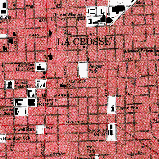 Topographic Map of Will Ott House, WI