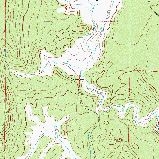 Topographic Map of Hidden Valley, CO