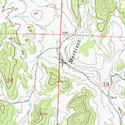 Topographic Map of Nichols Draw, CO