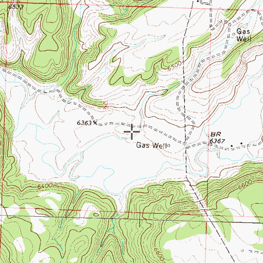Topographic Map of Pine Gulch, CO