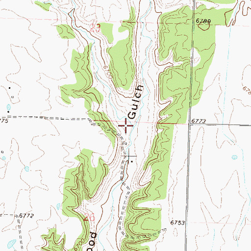 Topographic Map of West Fork Cottonwood Gulch, CO