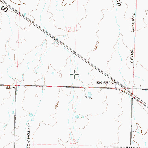 Topographic Map of Pine Lateral, CO