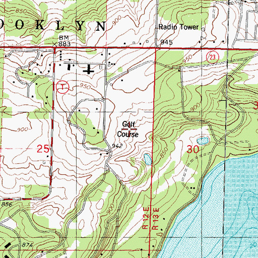 Topographic Map of Golf Courses of Lawsonia, WI