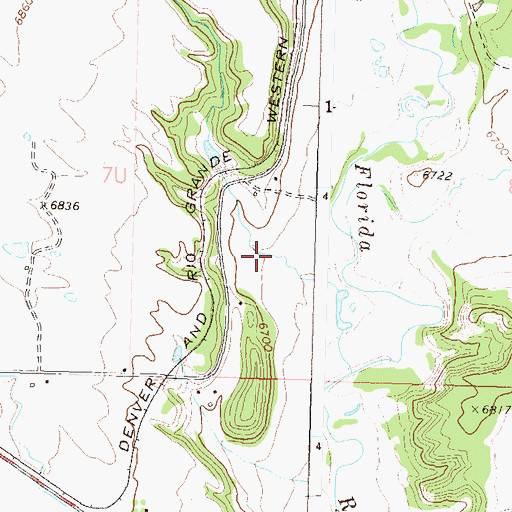 Topographic Map of Lone Pine Gulch, CO